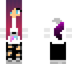 purple wolf girl