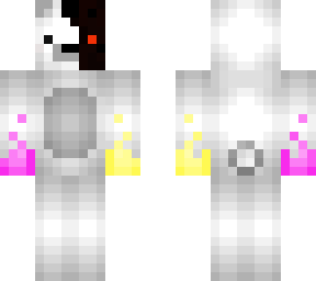 robo polar bear with fire