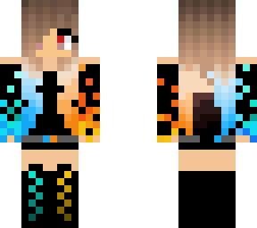 fire & ice wolf girl