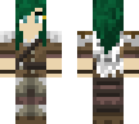 green haired viking