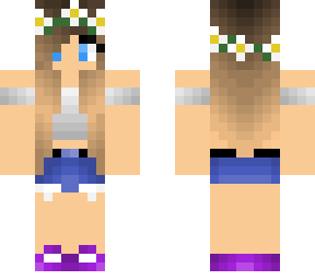 remake: detailed ombre girl with daisies