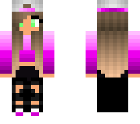 remake: detailed pink green eye girl
