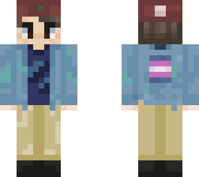trans boy with jean jacket(recolored)fixd again