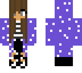 purple cardigan