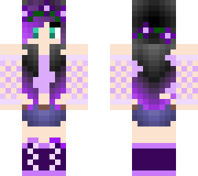 purple flower girl
