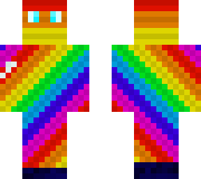 rainbow costume man