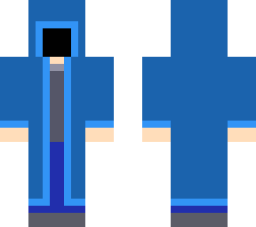 blue hooded