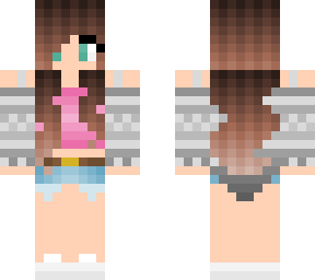 girl with pink top and grey cover-up