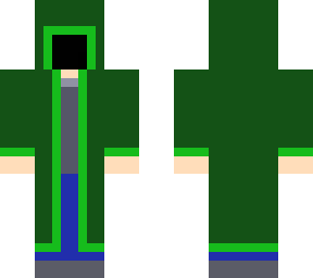 green hooded