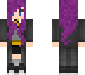 hufflepuff girl with purple hair