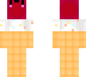 ice cream with cherry