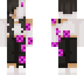 pretty purple flower bunny girl