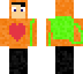 valentine's day orange hoodie