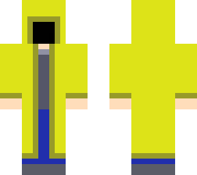 yellow hooded