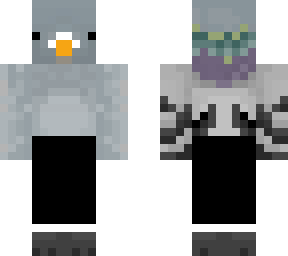 pegeon wearing pants