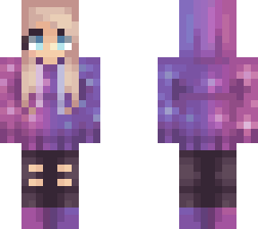 galaxy hoodie girl