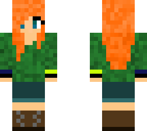 green sweater