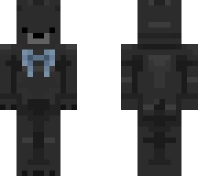 black bear with blue ribbon