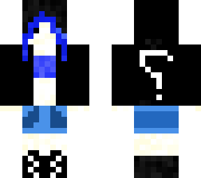 blue hoodie girl