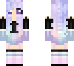cute pastel girl with big eyes