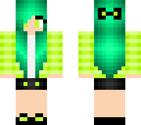 green lime apple girl