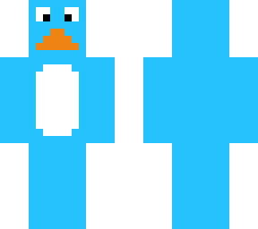 light blue club penguin