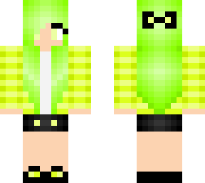 lime green girl