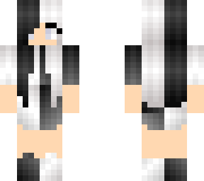black and white girl skin