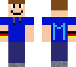 blauer hoddie junge mit deutschem armband