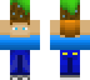 kid carrying dirt block