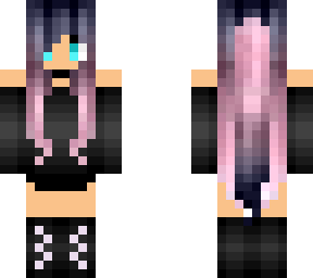 long pink hair
