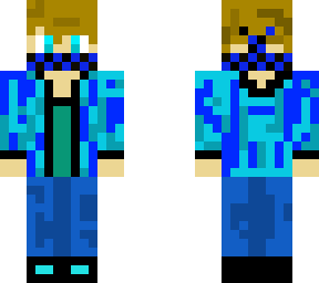 masked blue gamer boy