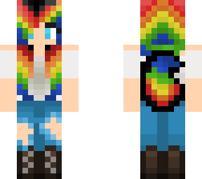rainbow wolf for zombiekitty07