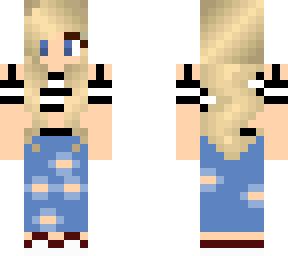blonde girl with crop top