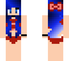 blue and red swim