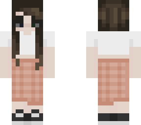 peach plaid