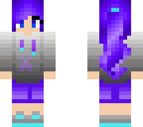purple gamer hair edit