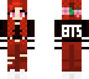 red haired bts girl