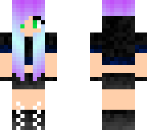 black/blue girl skin