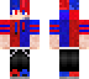 blue and red boy