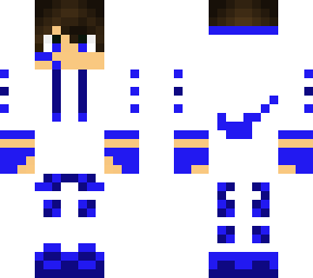 blue white gamer boy
