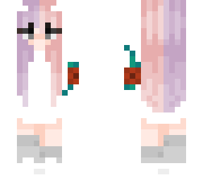 cute girl in white