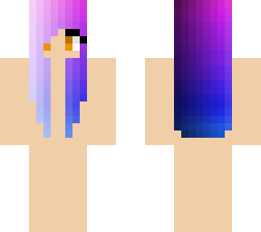 pink purple blue ombre girl hair base