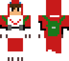 someone in a shoutmon costume