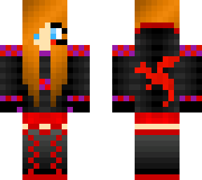 dragon gamer girl red