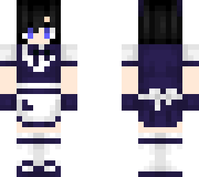 neko maid purple