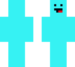 blue backwards skin