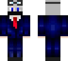 blue suit