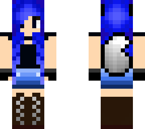 blue wolfgirl