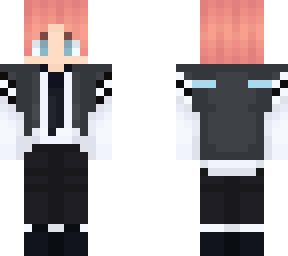 pink haired boy